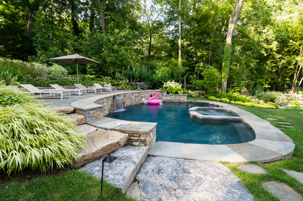 Example of a transitional pool design in New York