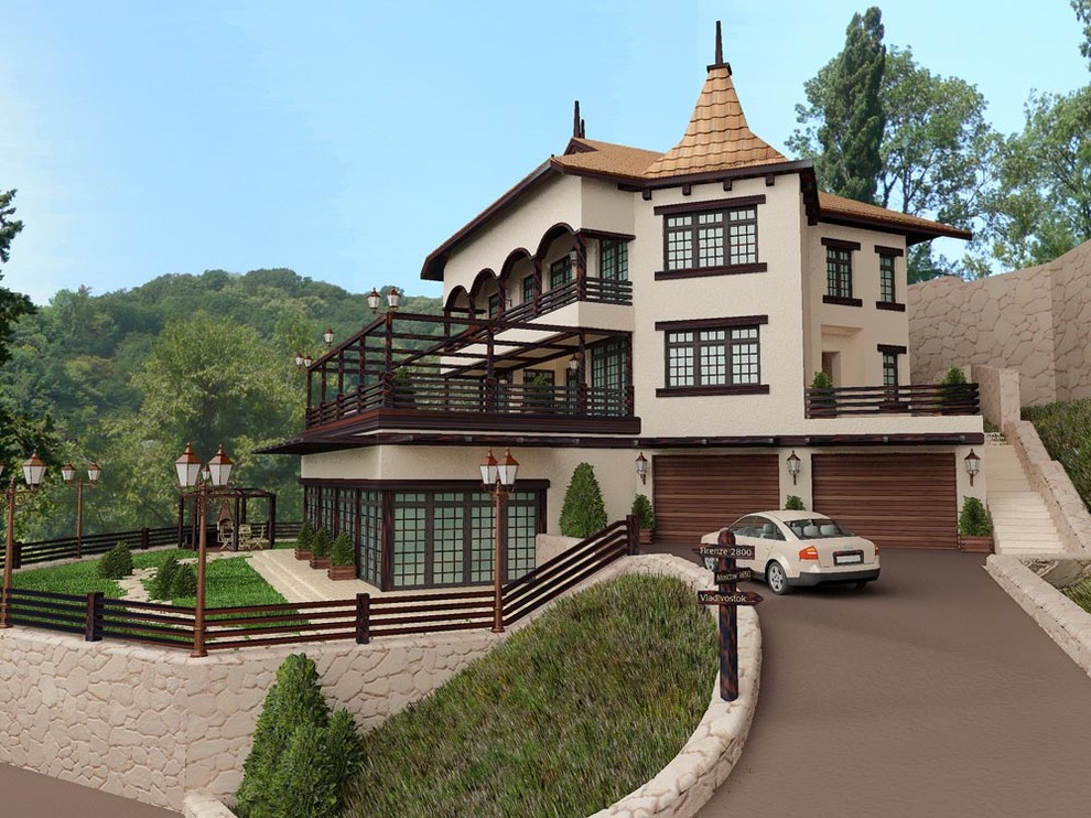 Частный дом в средиземноморском стиле.