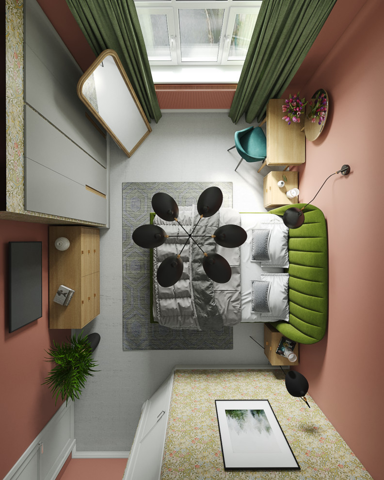 Bedroom for a web-designer in a detached house