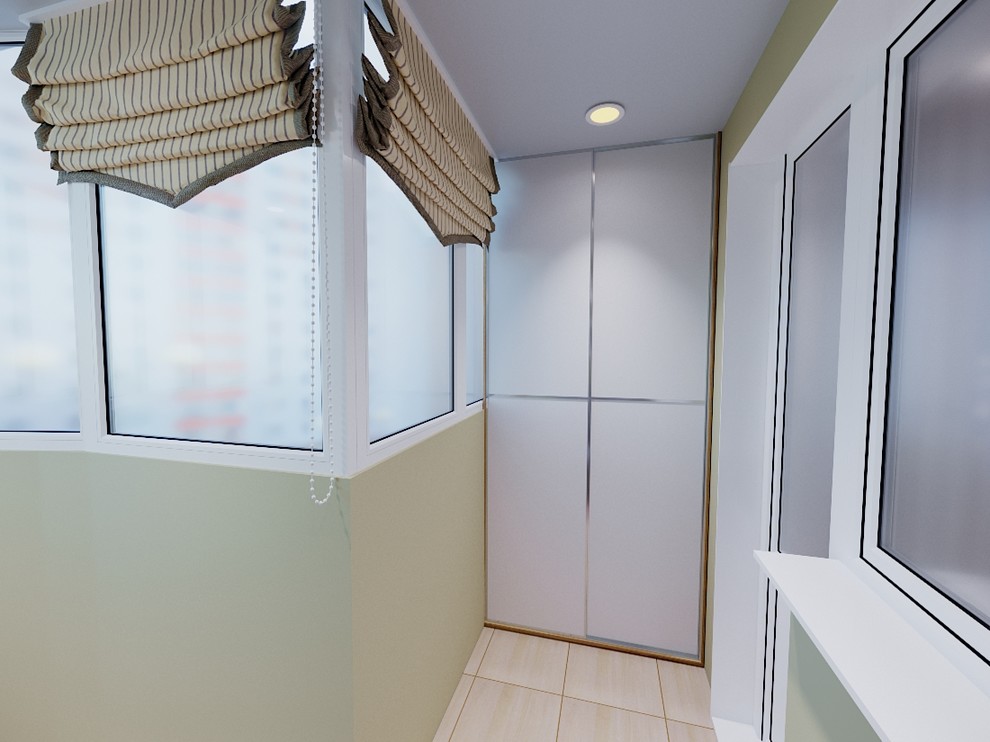 Вид лоджии, остекление