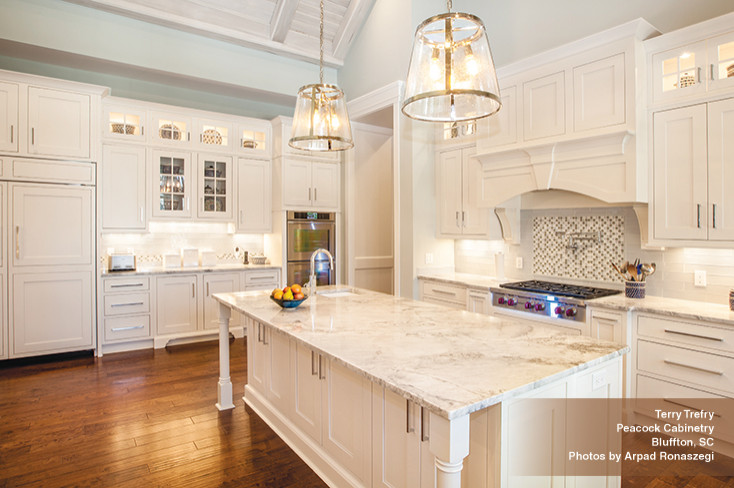 Dream Kitchen with White Inset Cabinets