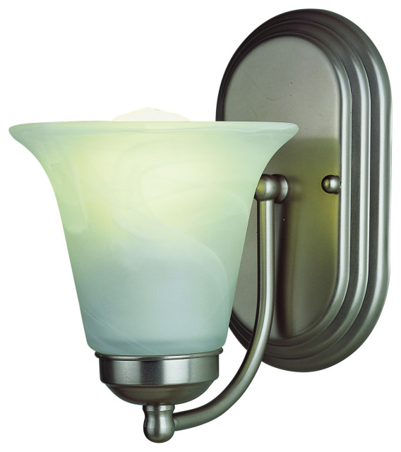 Trans Globe Lighting 3501 1 Light Energy Star Bathroom Fixture - Brushed Nickel