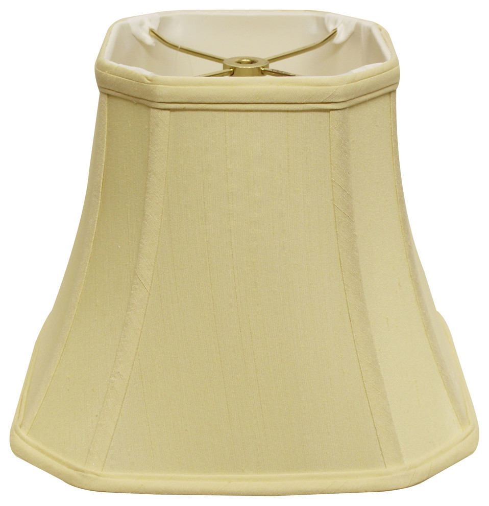 Slant Cut Corner Square Bell Softback Lampshade, Washer Fitter, Antique