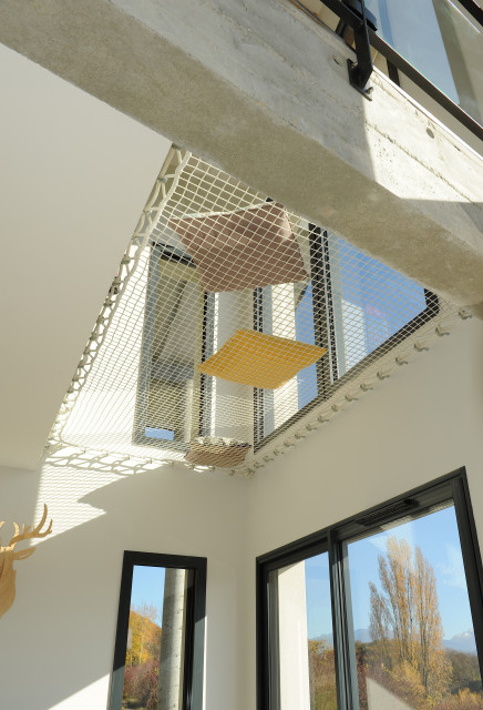 La Maison Blanchet &ndash; Savoie minimalistisch-wohnzimmer