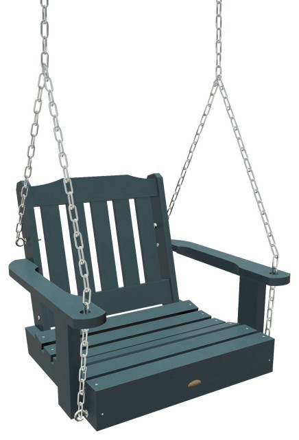 High End Outdoor Highwood Lehigh Rocking Chair, Weathered Acorn : Patio ...