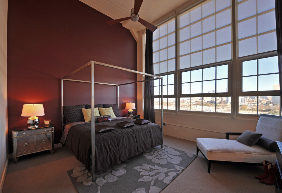 Contemporary bedroom in Phoenix.