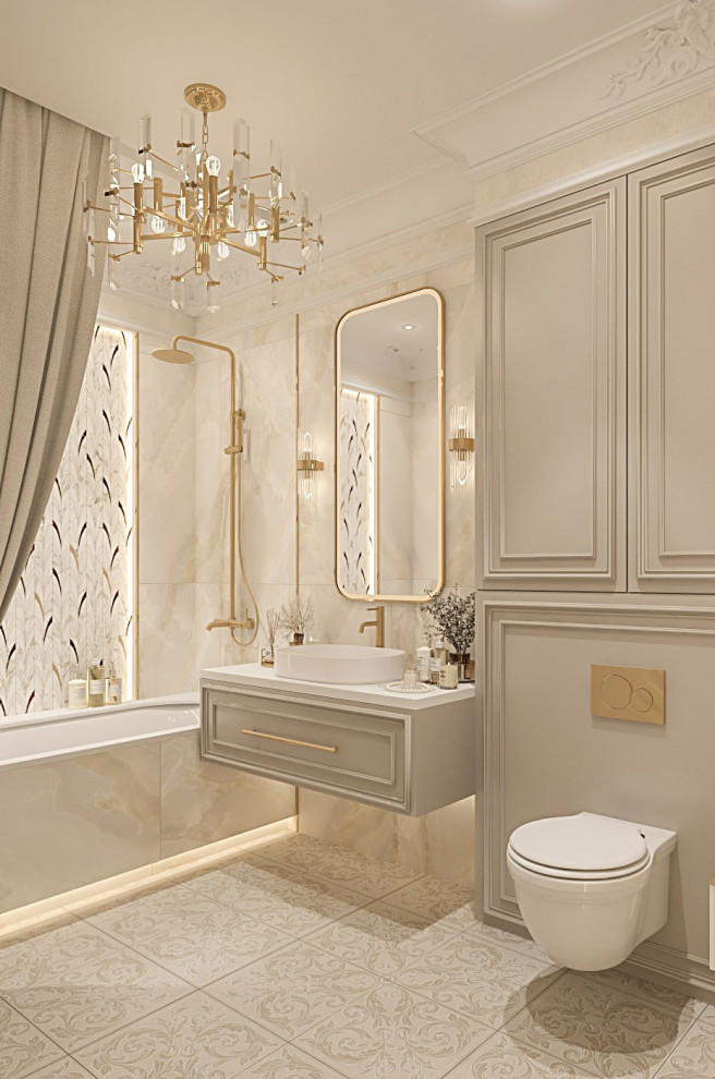 Интерьер Женской Ванной комнаты. Таунхаус в КП "Образцово"