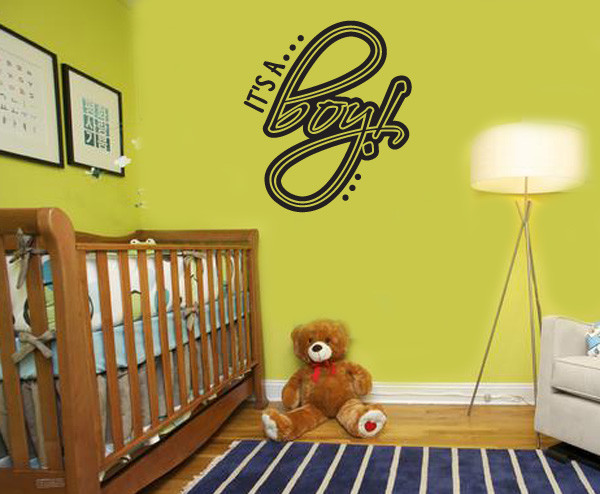 It's a Boy Vinyl Wall Decal ce008itsaboyviii - Contemporary - Wall