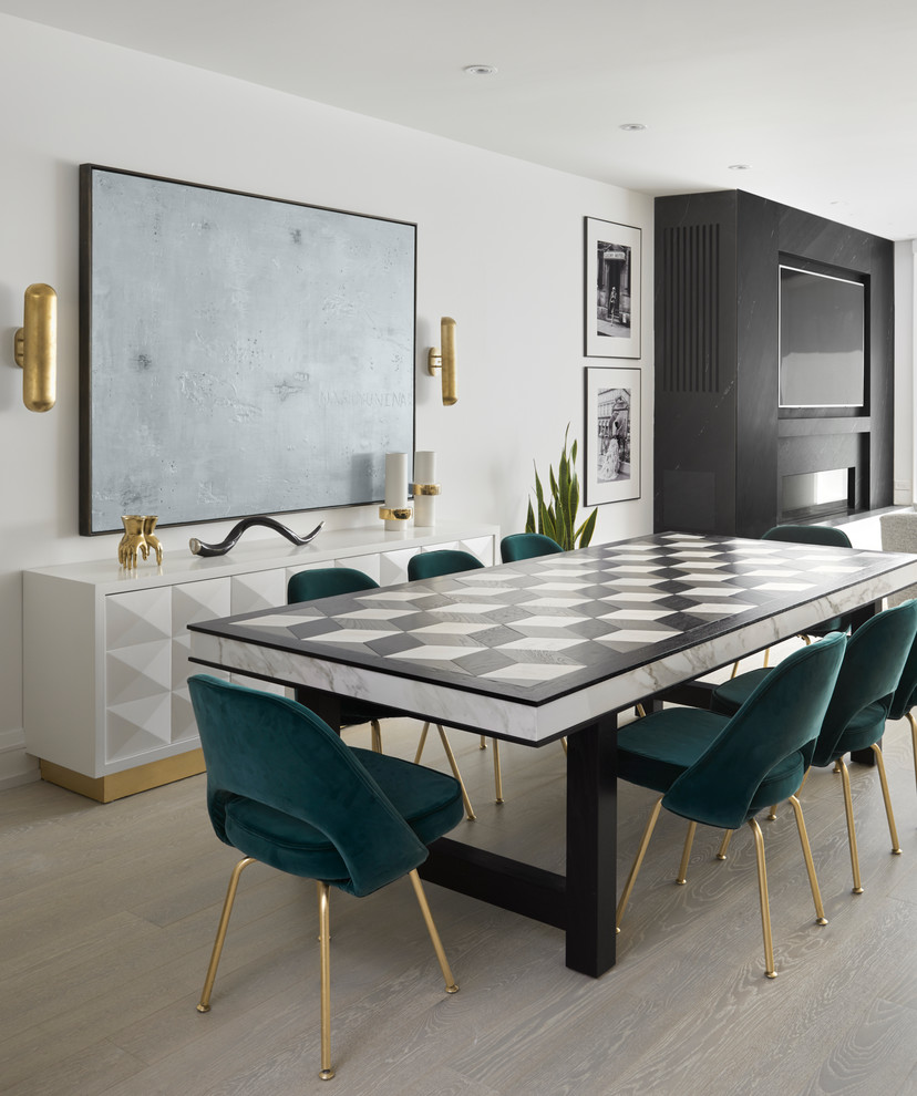 Minimalist dining room photo in Toronto