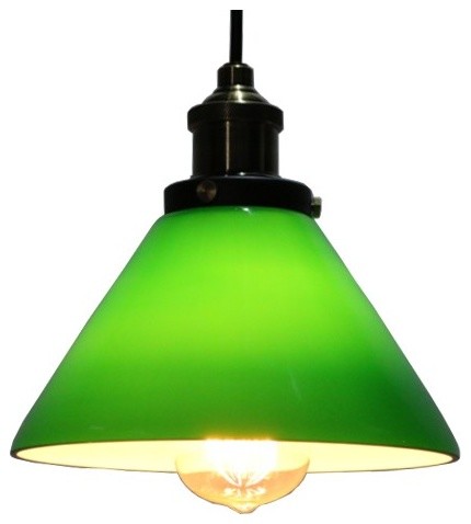 Green Glass Pendant Lights for Kitchen Lighting