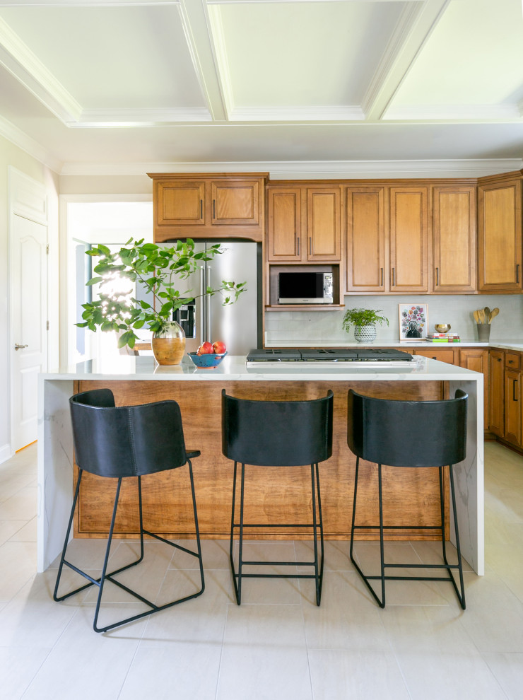 Example of a transitional kitchen design in Baltimore