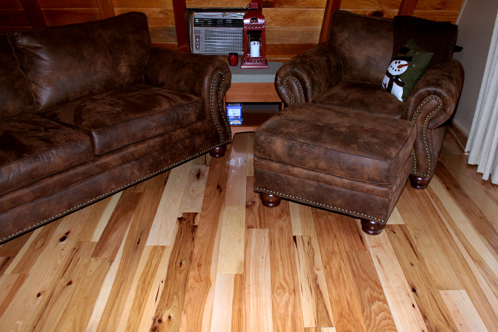 Hickory Hardwood Floor - Cascade, ID - Rustic - Family ...