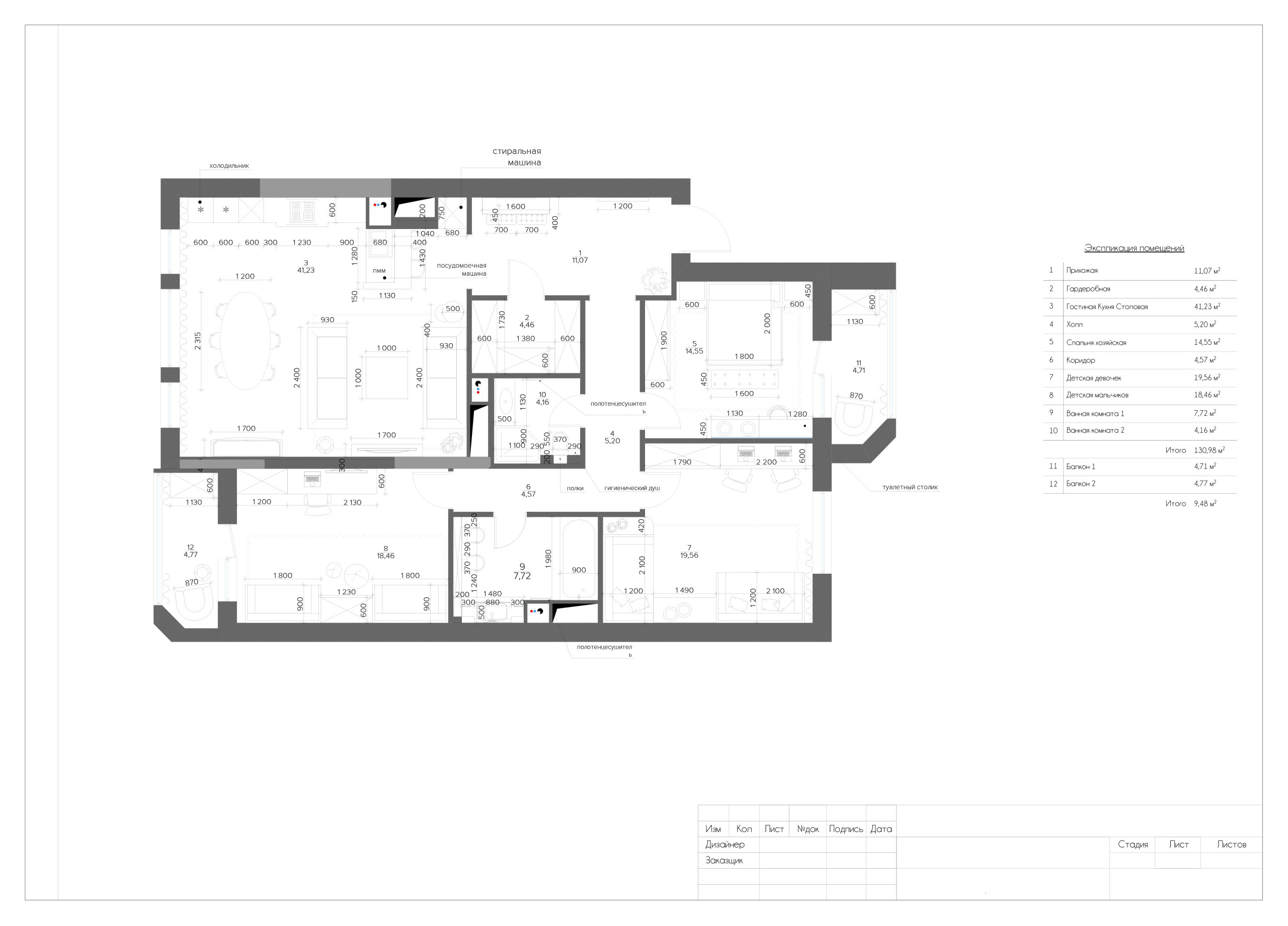 Houzz тур: Большая квартира, где у хозяев 2 девочки и 2 мальчика | Houzz  Россия