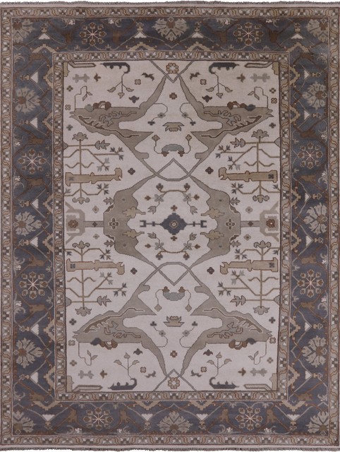 9'x12' Traditional Oriental Oushak Hand Knotted Area Rug, Q1373
