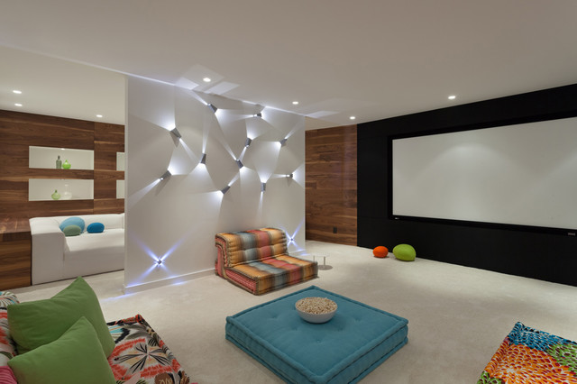 Casa De Montana Contemporary Home Theatre Vancouver By