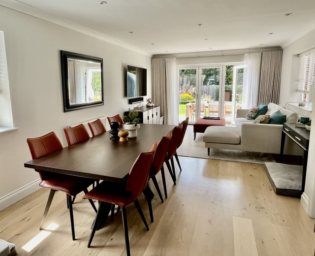 Complete Renovation - Kitchen, Living & Dining Room, Surrey modern-dining-room