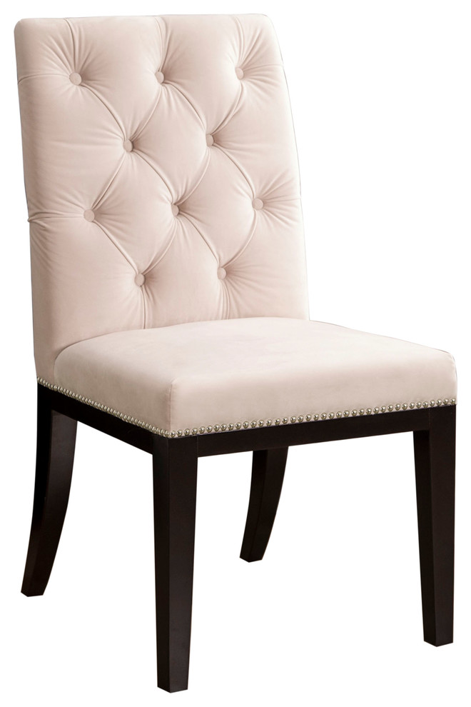 Mason Tufted Dining Chair, Ivory