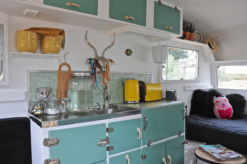 This is an example of an eclectic kitchen in Adelaide.
