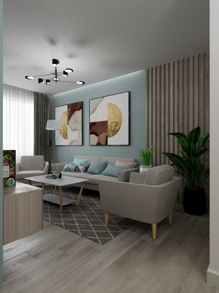 Дизайн квартиры 82 м2 в ЖК Лучи