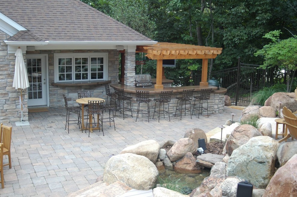Patio - transitional patio idea in Cedar Rapids