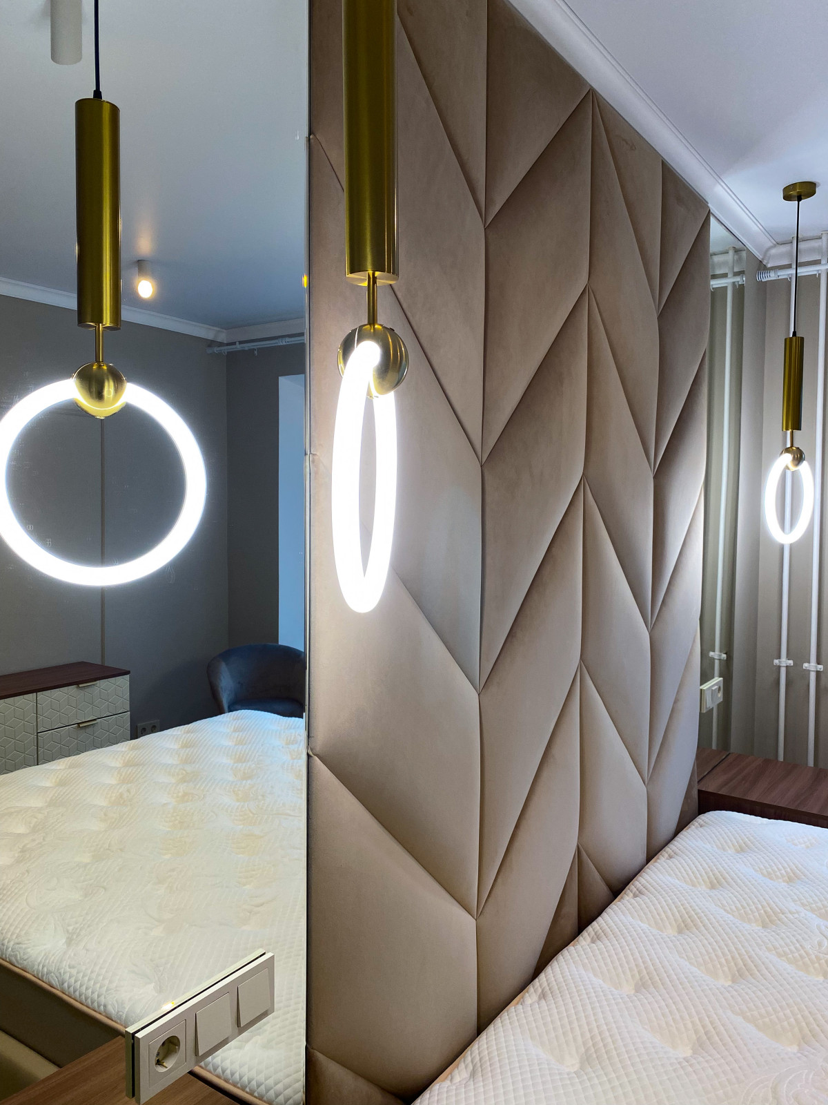 Мягкая панель с узором косички