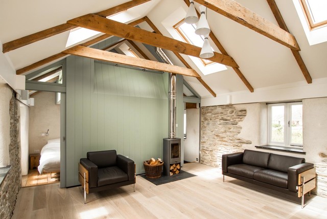 Porth Cottage contemporary-living-room