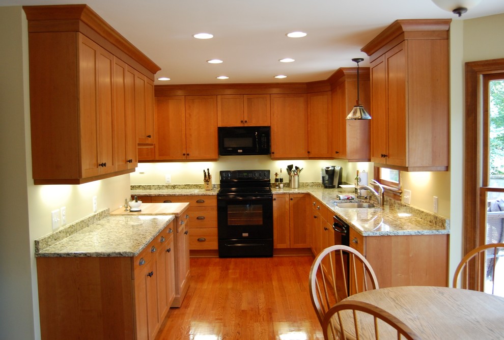 Inspiration for a rustic kitchen remodel in Raleigh