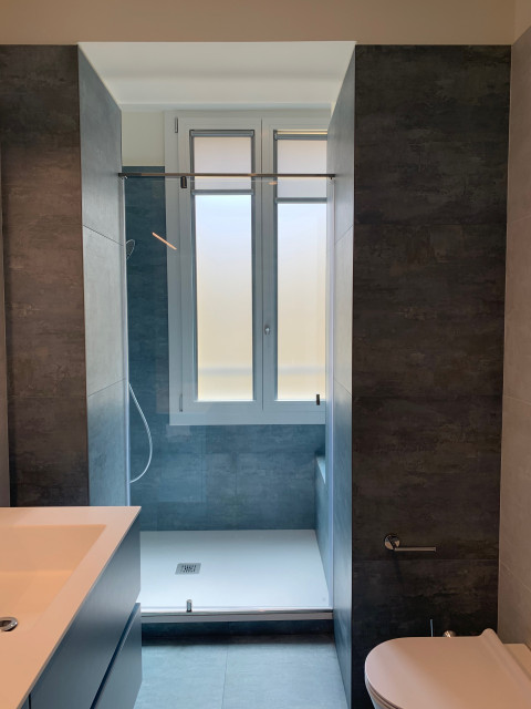 Trilocale milanese mq 95 modern-badezimmer