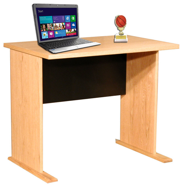 Real Wood Oak Veneer Desk Desks And Hutches By Rush Furniture