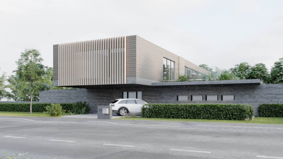 Загородный жилой дом "КОНСОЛЬ" общей площадью 690 м.кв.