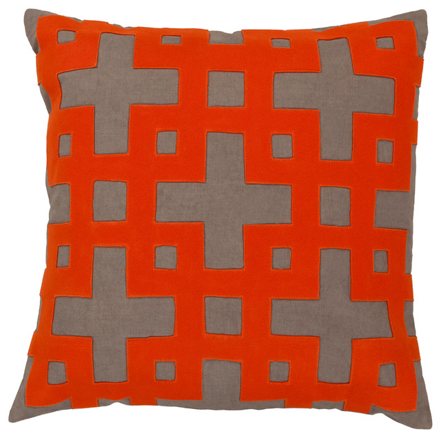 Layered Blocks Pillow Cover 22x22x0.25