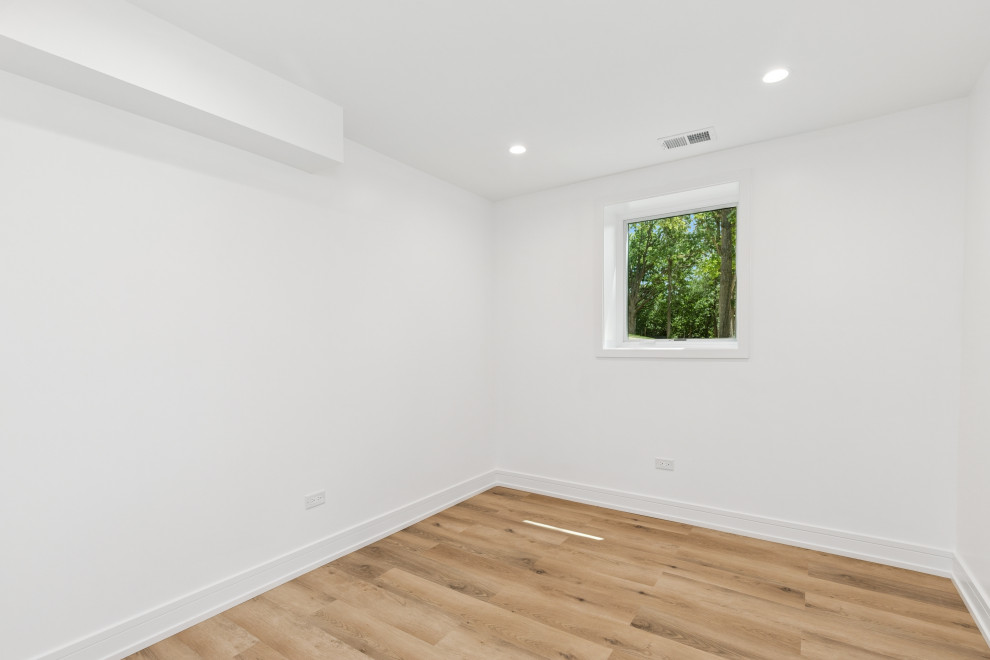 Modern Guest Bedroom with Warm Natural Tones