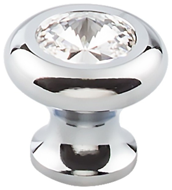 Hayley Crystal Knob Clear 1 3 16 Transitional Cabinet And