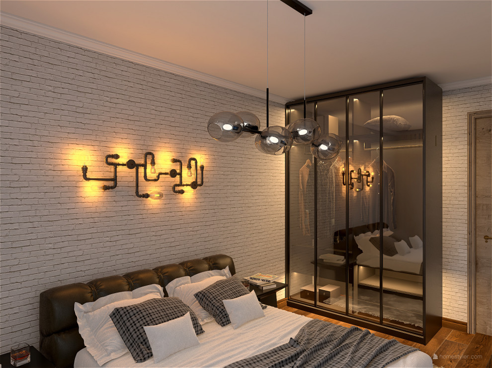 Трехкомнатная квартира в современном стиле с элементами лофт