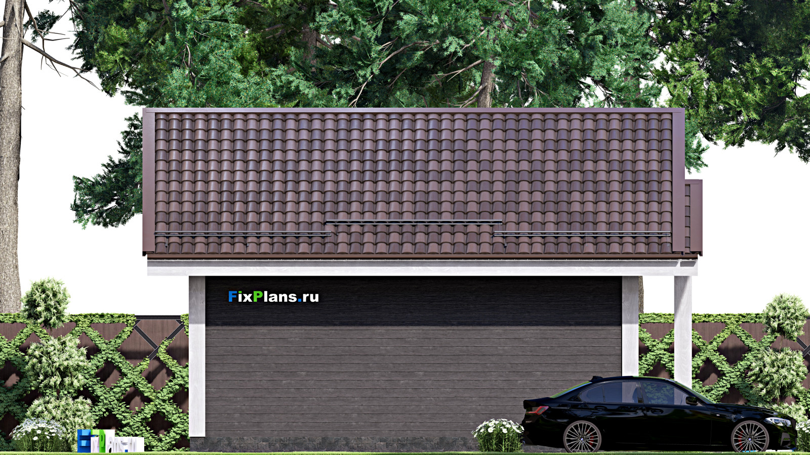 Проект одноэтажного дома 9х7м S36м2 F-15479