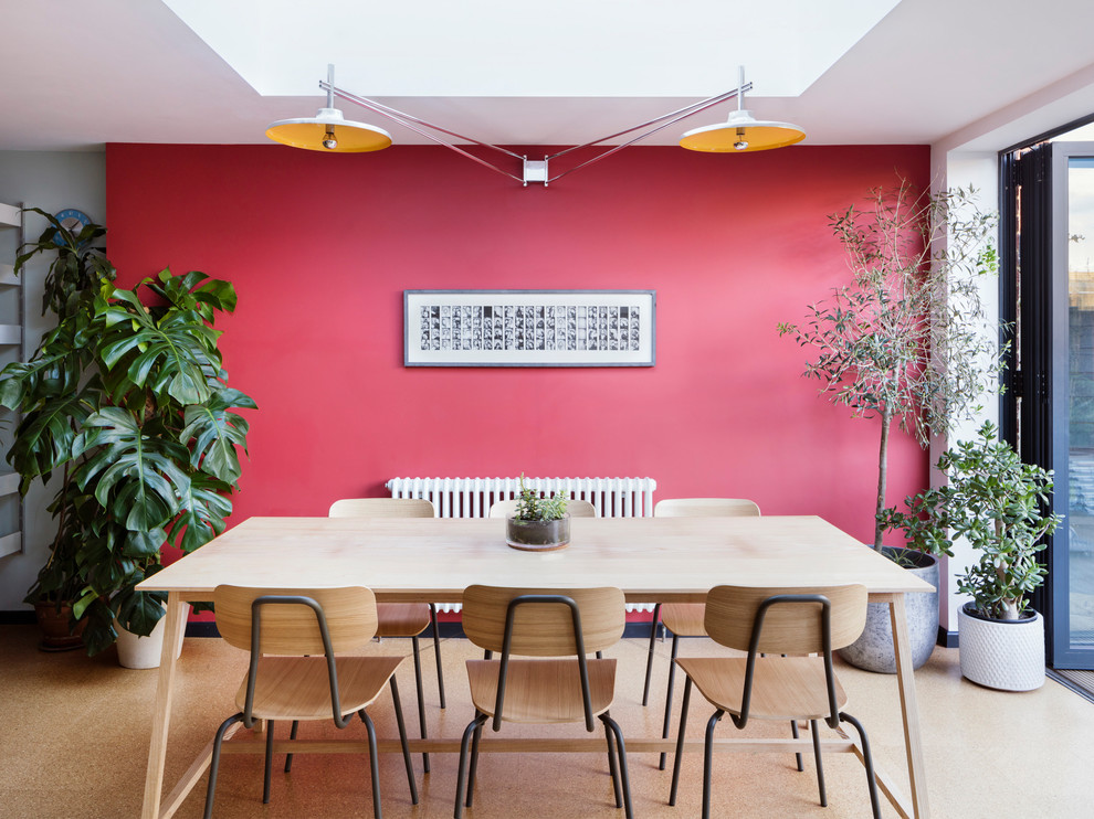Design ideas for a scandinavian dining room in London.