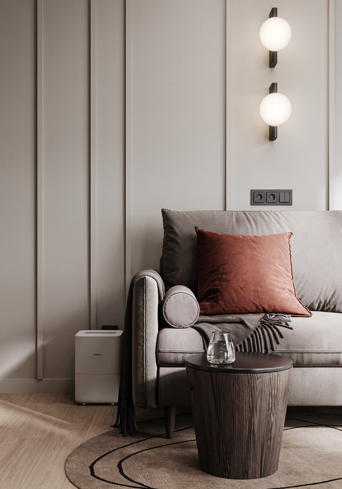 Интерьер квартиры в ЖК "Метрополия"