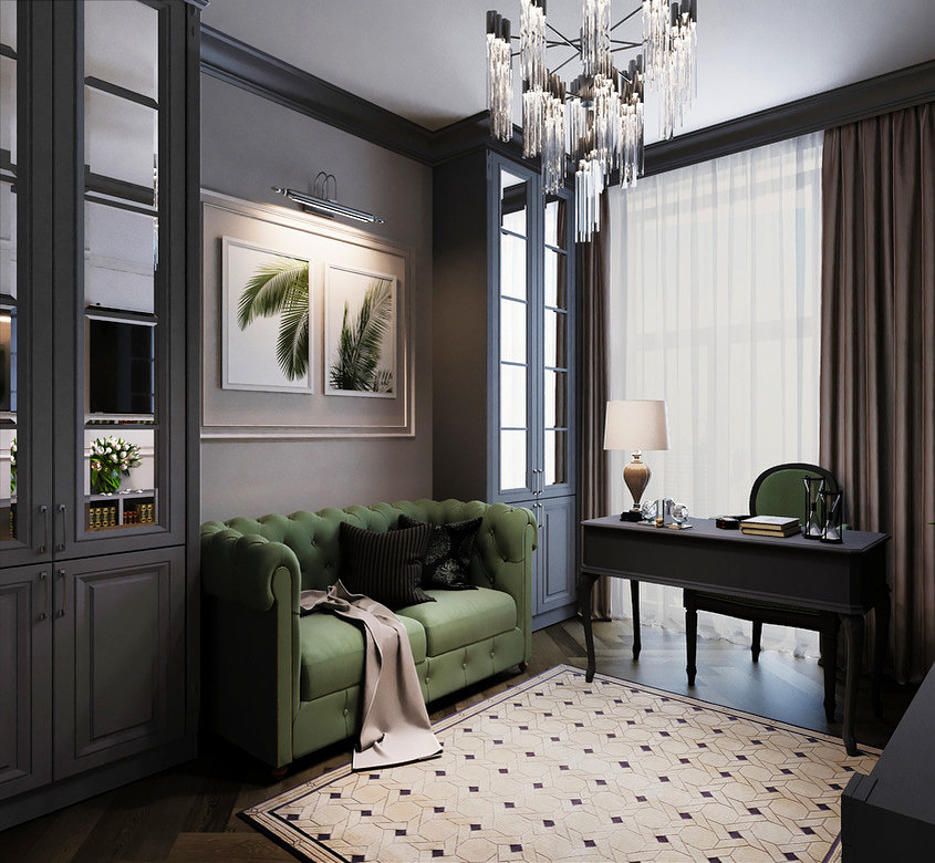 Визуализация кабинета для женщины