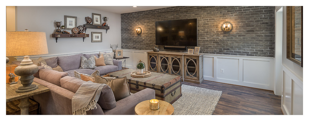 Mountain style home design photo in DC Metro