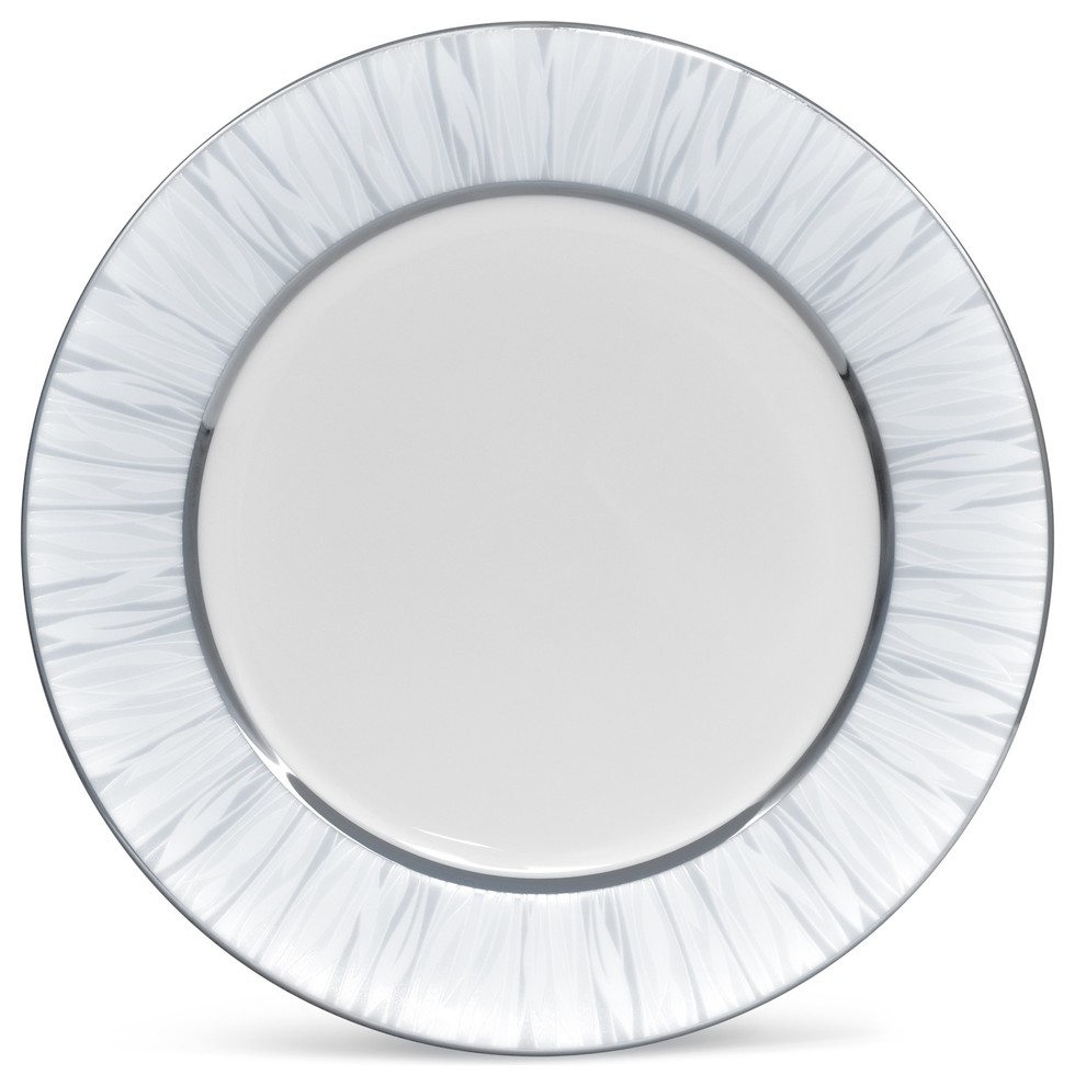 Noritake Glacier Platinum Accent Plates, Set of 4 Contemporary