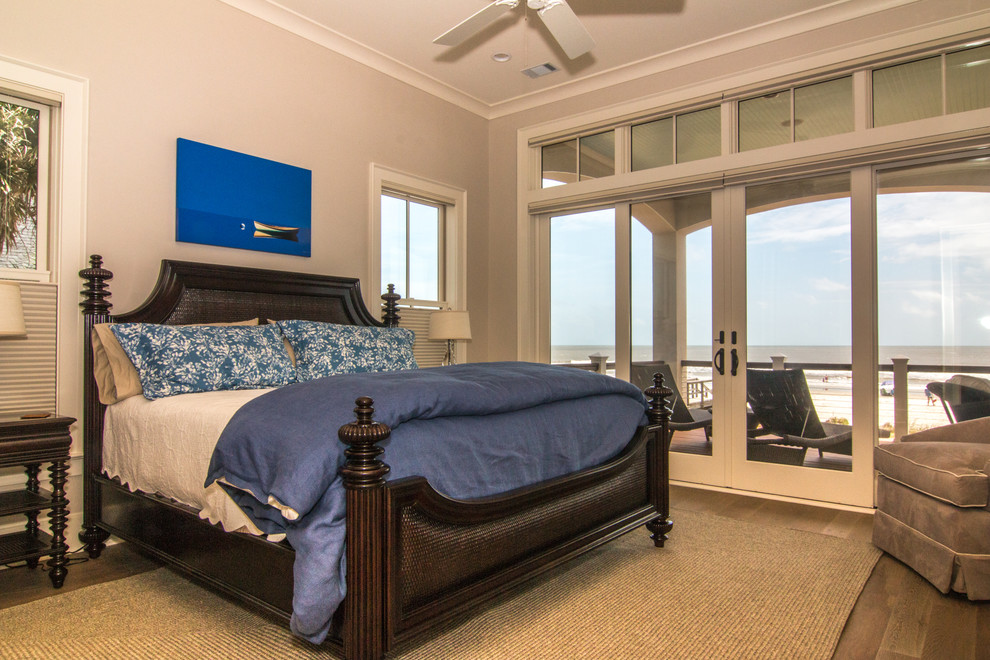Foto di una camera da letto costiera