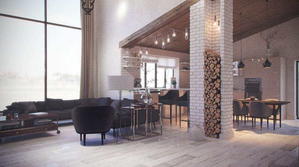 гостиная в скандинавском стиле