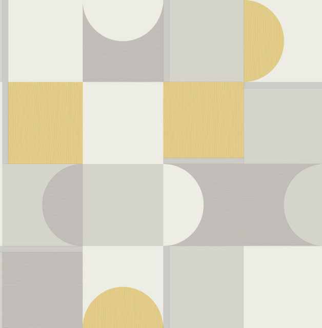 Marino Mustard Geometric Wallpaper Bolt