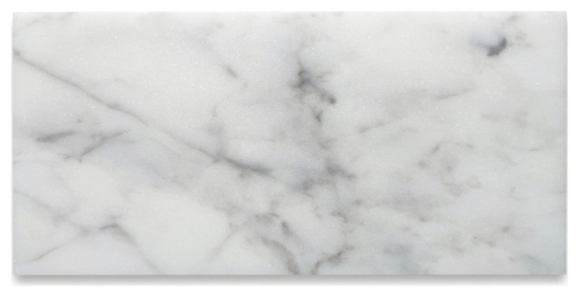 4x8 Carrara White Marble Wall Floor Tile Polished Bianco Venato, 100 sq.ft.
