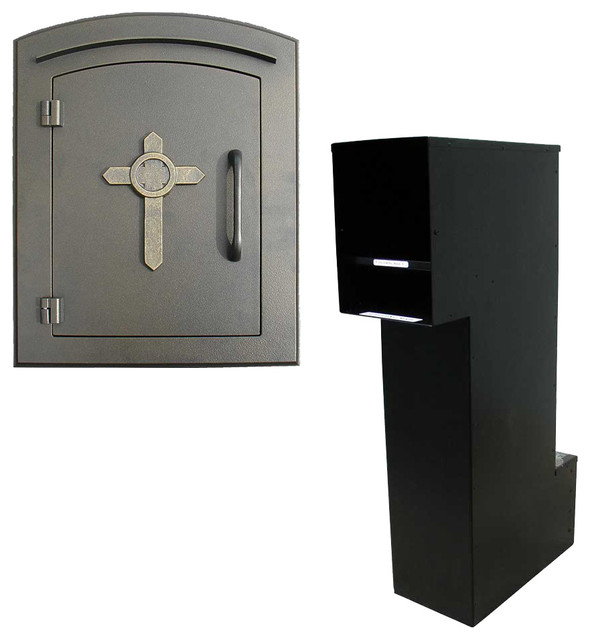 Manchester with Security Option, Decorative Cross, Bronze