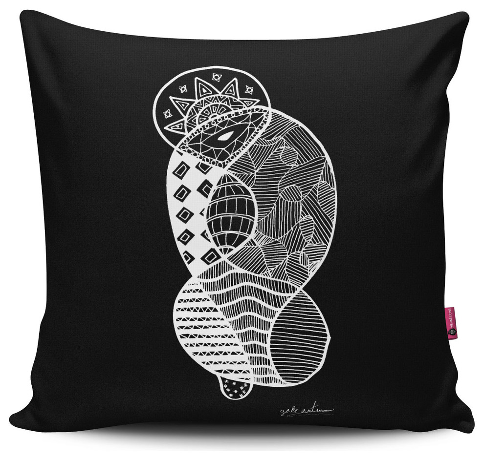 16"x16" Double Sided Pillow, "Our New World" by Gabriel Antunez