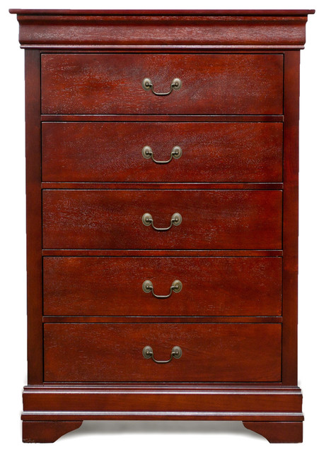 Louis Philippe 5-Drawer Chest - Traditional - Dressers ...