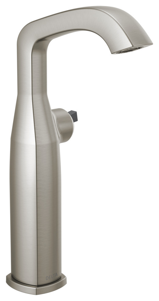 Delta Vessel Faucet Less Handle Transitional Bathroom Sink Faucets