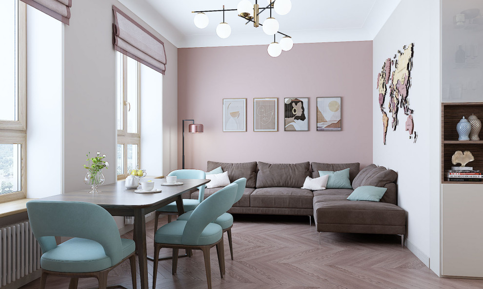 Квартира в пастельных тонах.