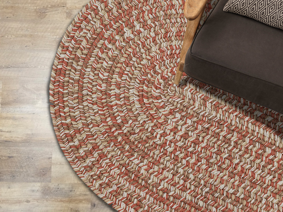 Colonial Mills Carrington Tweed Braided Area Rug Contemporary